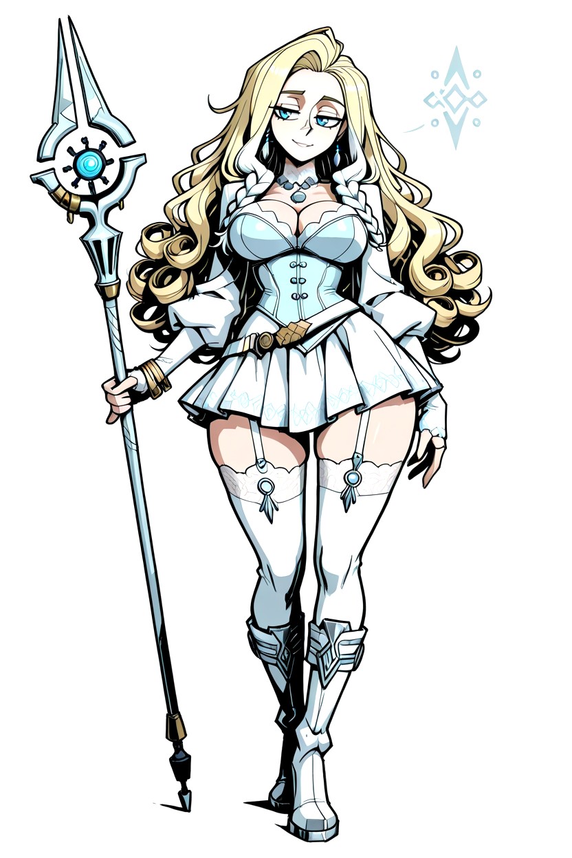 Bracelets With Arcane Symbols, Full Body, A - Woman With Fair Hentai AI Porn