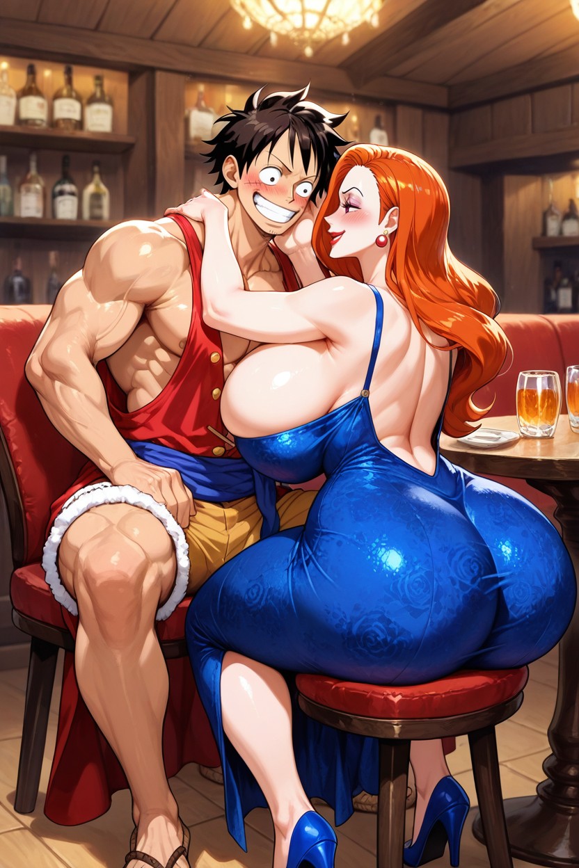 Looking At Each Other Directly, Looking At Each Other Face To Face, Jessica Rabbit Reddish Hair Hentai AI Porn