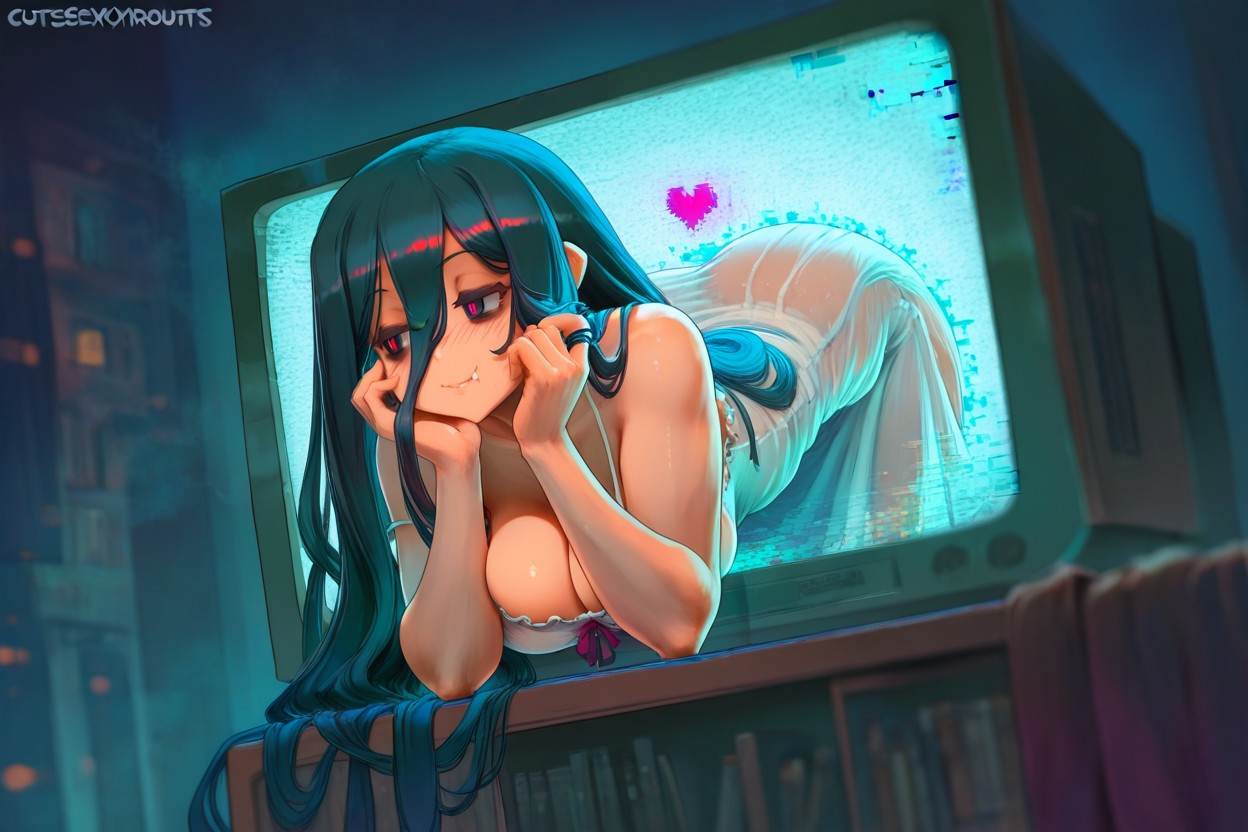 Spilling Breasts, Low Lighting, Rim Lighting Hentai AI Porn