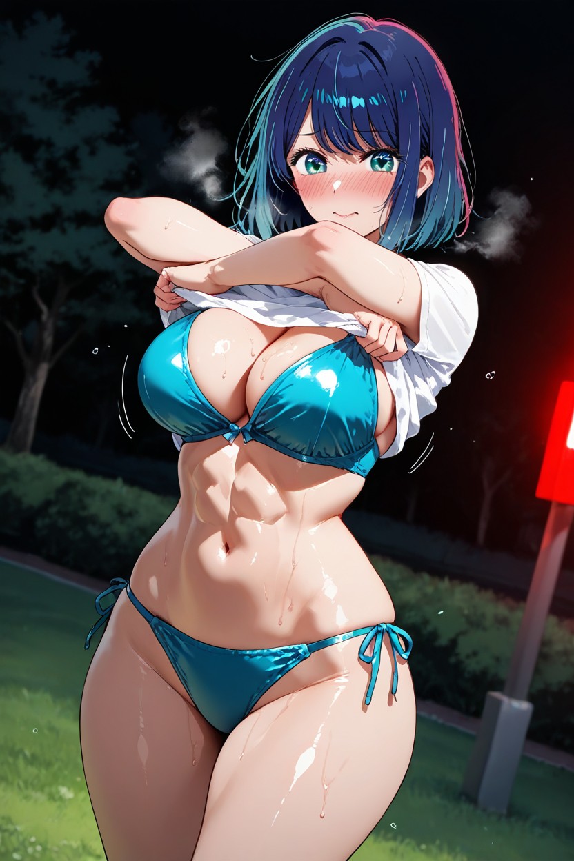 Blushing, 公園, Kurokawa Akane From Oshi No Ko ヘンタイAIポルノ