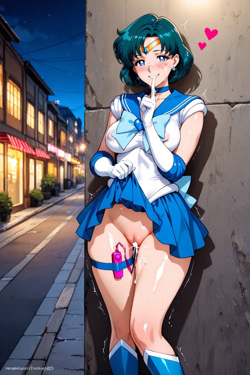 Soft Shadow, Street, Grinsen Hentai KI Porno