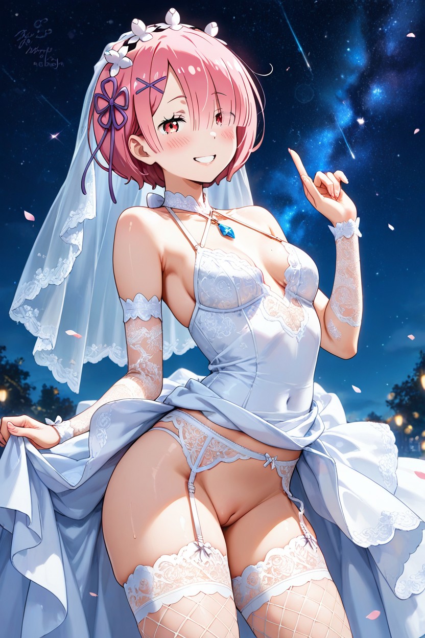 Cleft Of Venus, Her Head Bowed Down, Blushing Hentai AI Porn