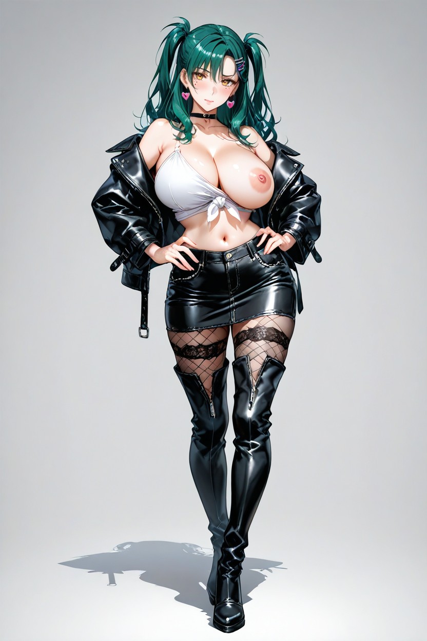 Pechos Grandes, Vista Frontal, Soft Studio Lighting Hentai IA