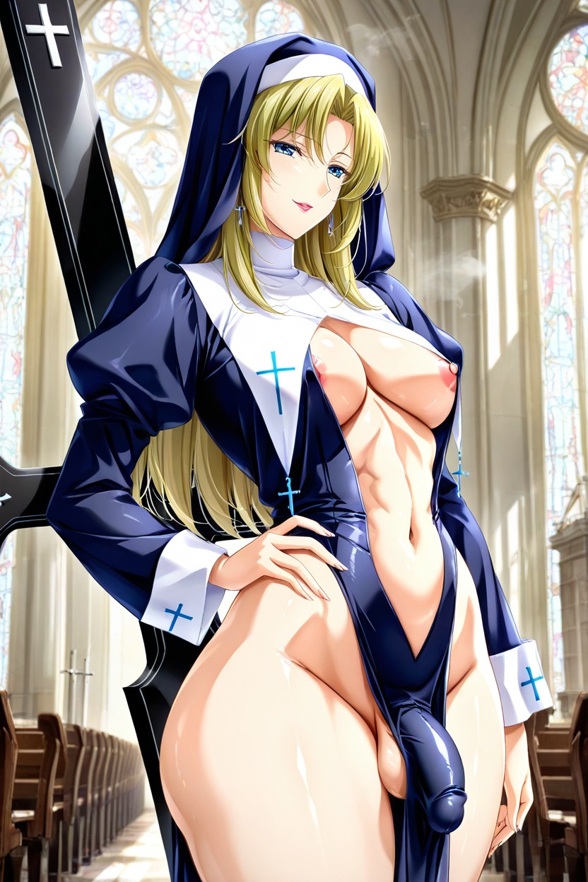 Side View, Seduction, Pectoral Muscles Hentai AI Porn