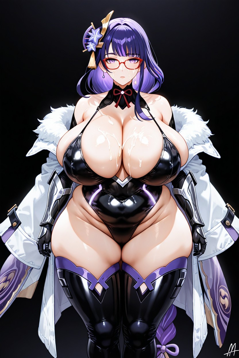 Model, Silver Technologic Elbow Gauntlets, Bare Shoulders Hentai AI Porn