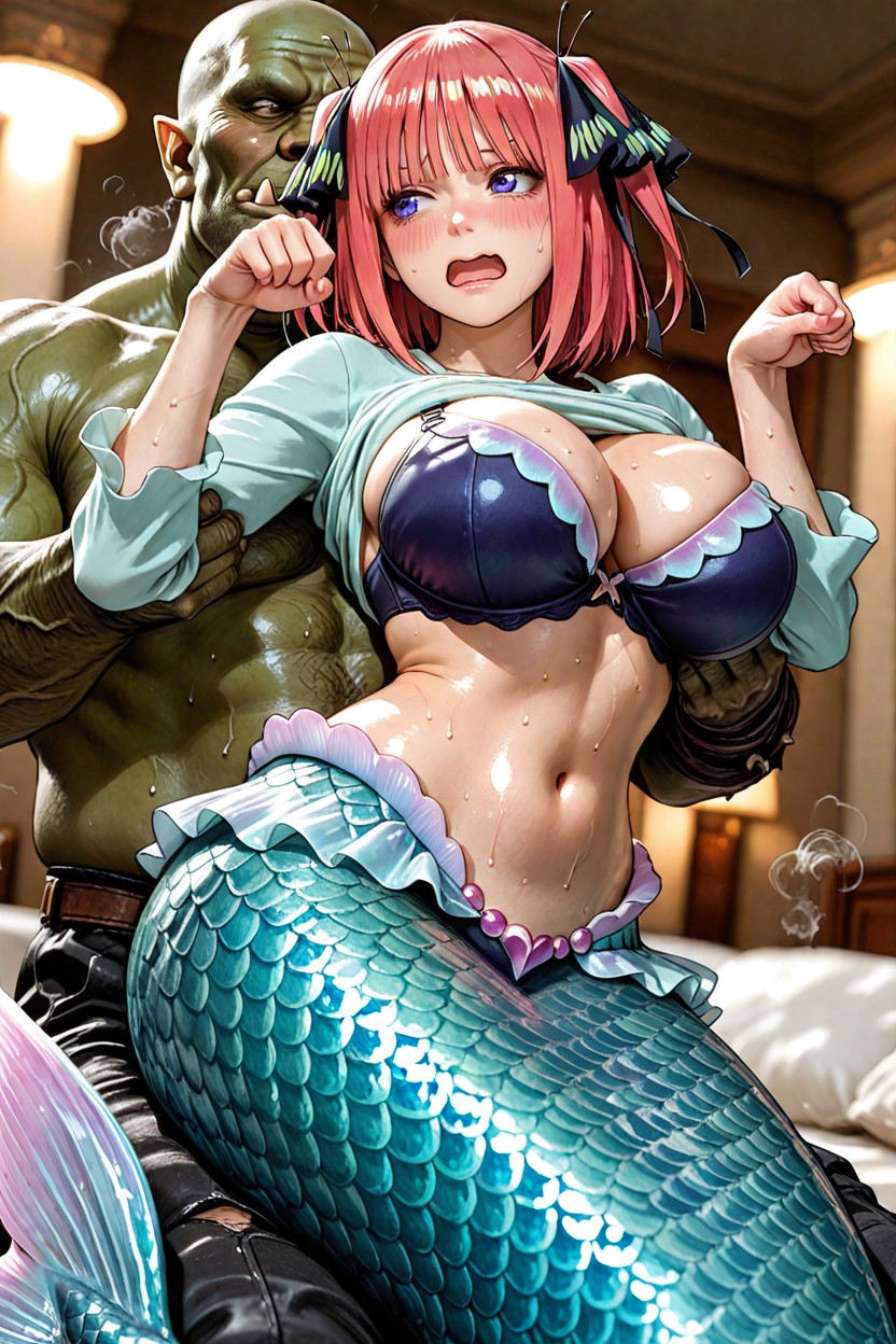 Amazing Quality, Blushing, Breasts Swaying Hentai IA