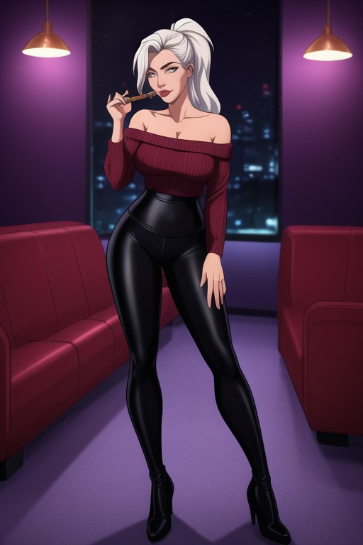 Messy Hair, Backlit, High Resolution Hentai AI Porn