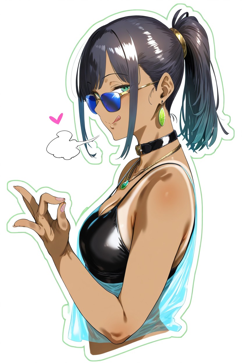 Fully Clothes, Looking At Viewer, Transparent Shirt Hentai AI Porn