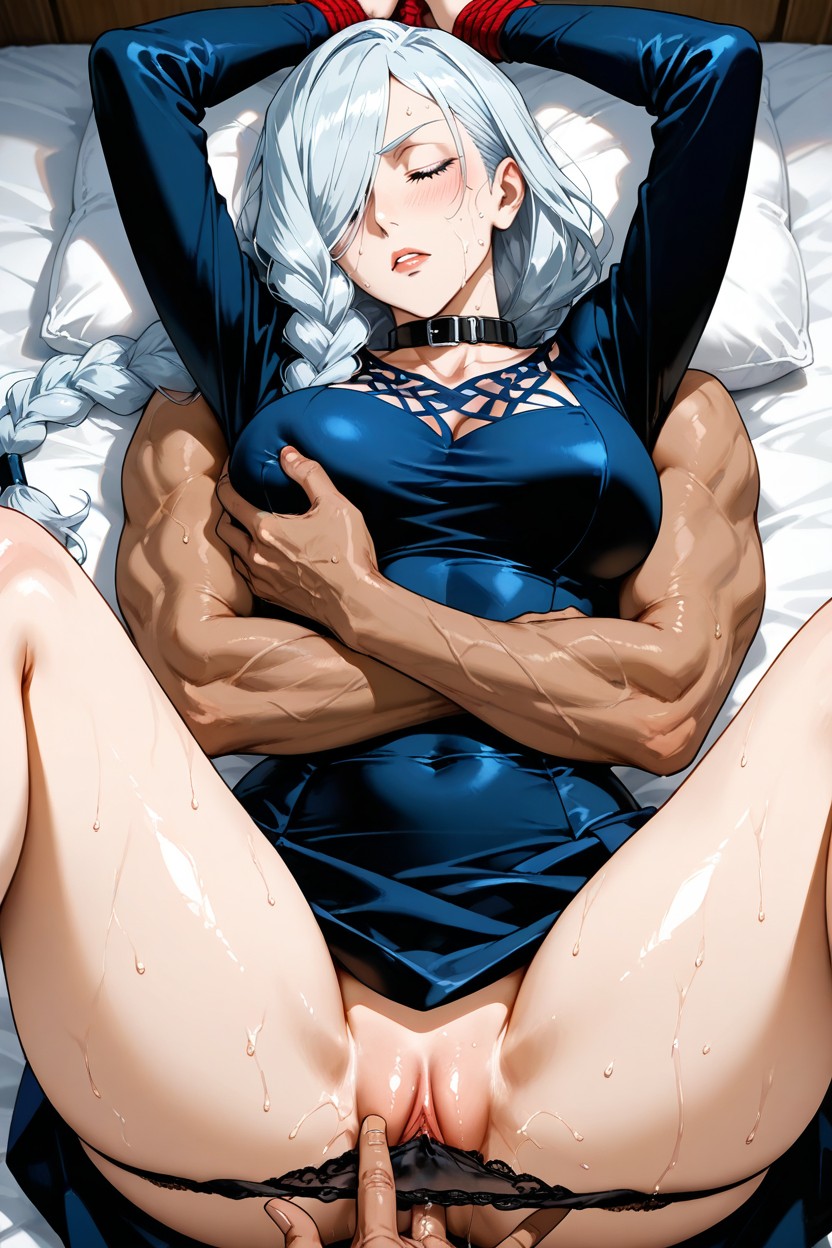 Below-knee Skirt, Sweat, Medium Ass Hentai AI Porn