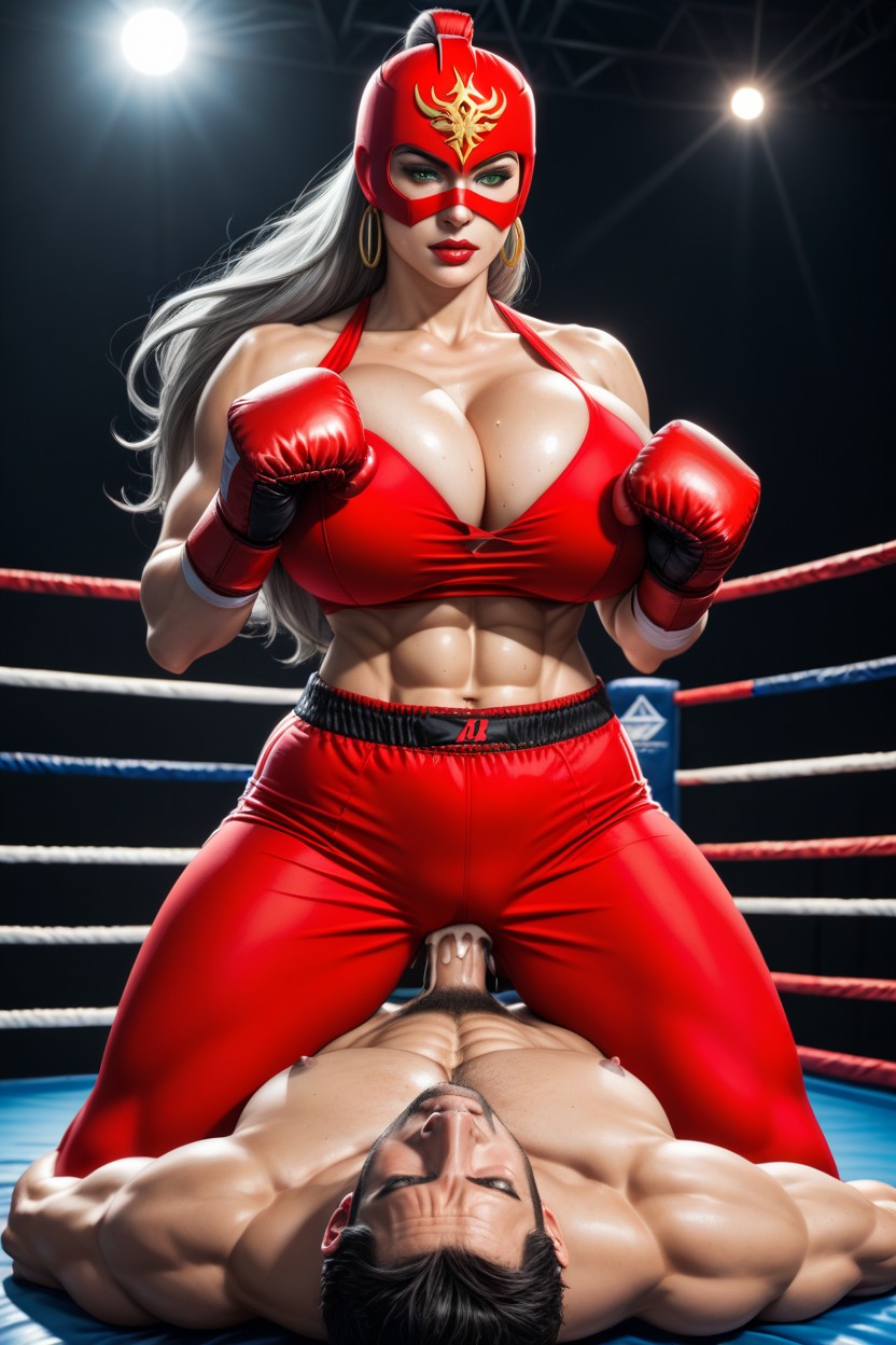 Huge_breasts, Abs, Red Mask Hentai IA
