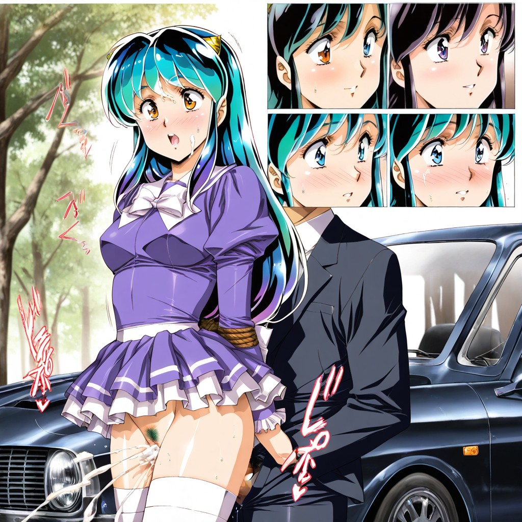 Sexy Makeup, Up Skirt, Near Tree Hentai AI Porn