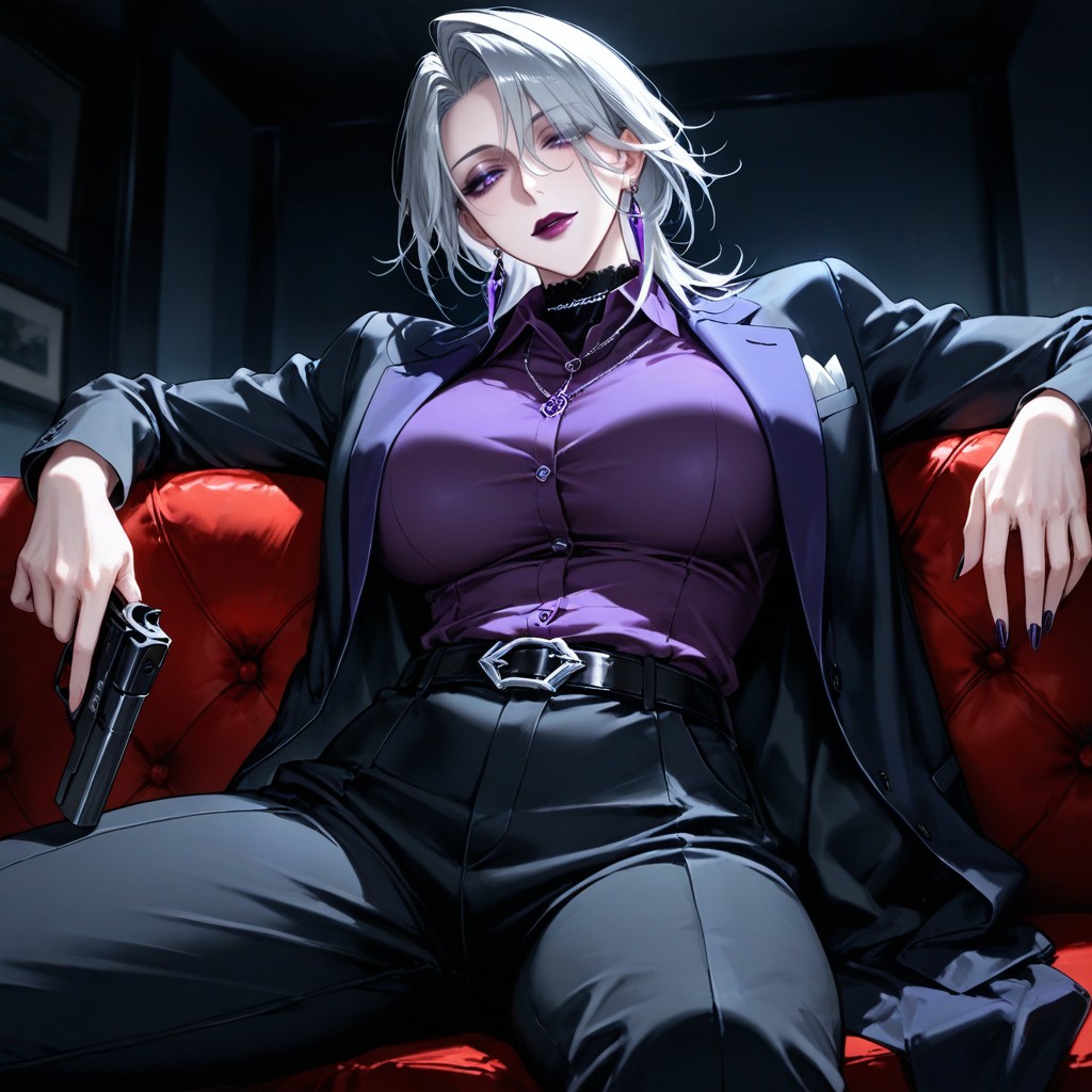 Zoya From Path To Nowhere, 25+, Purple Lapels Hentai AI Porn