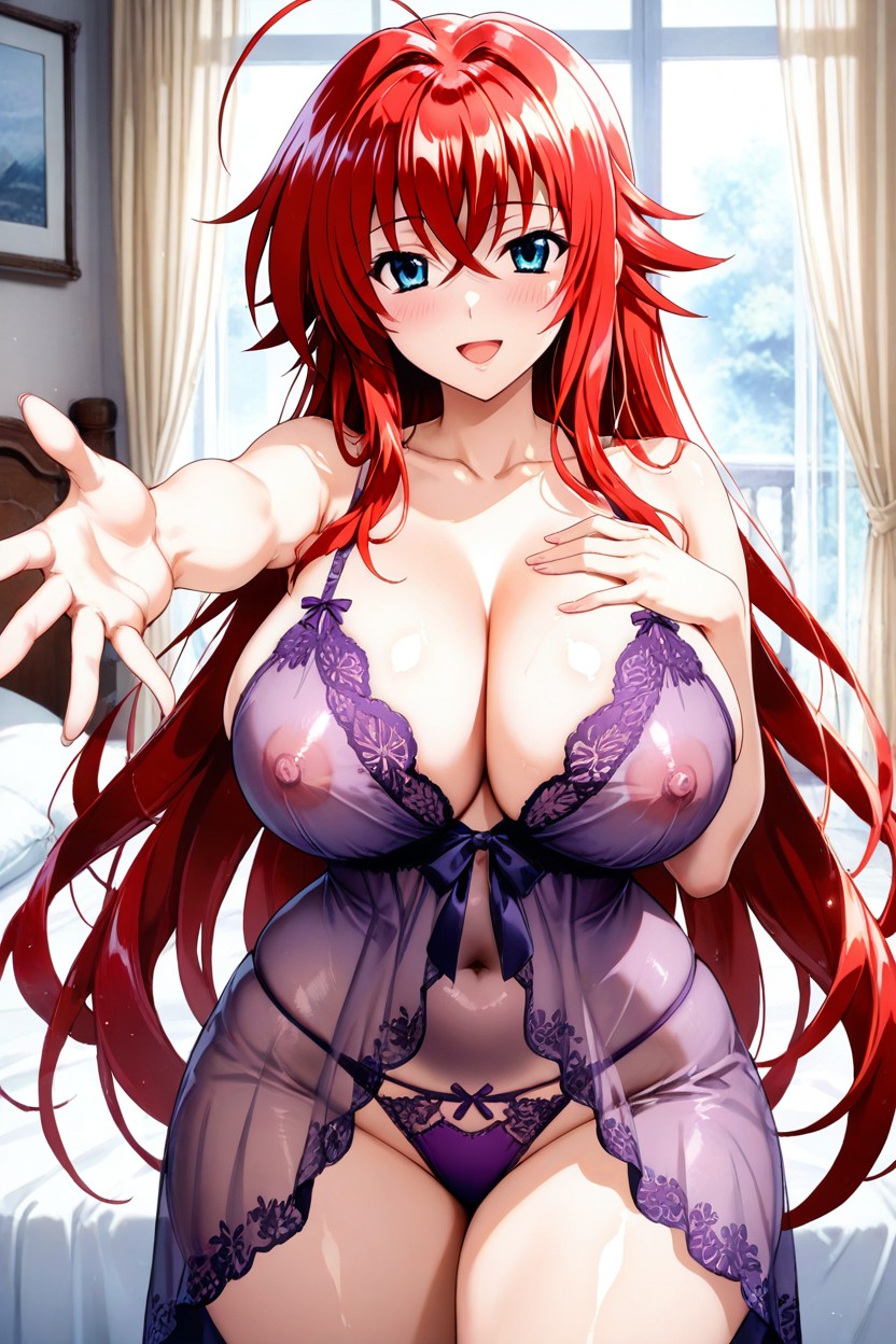 Tight Waist, Pechos Medianos, Smiling At Viewer Hentai IA