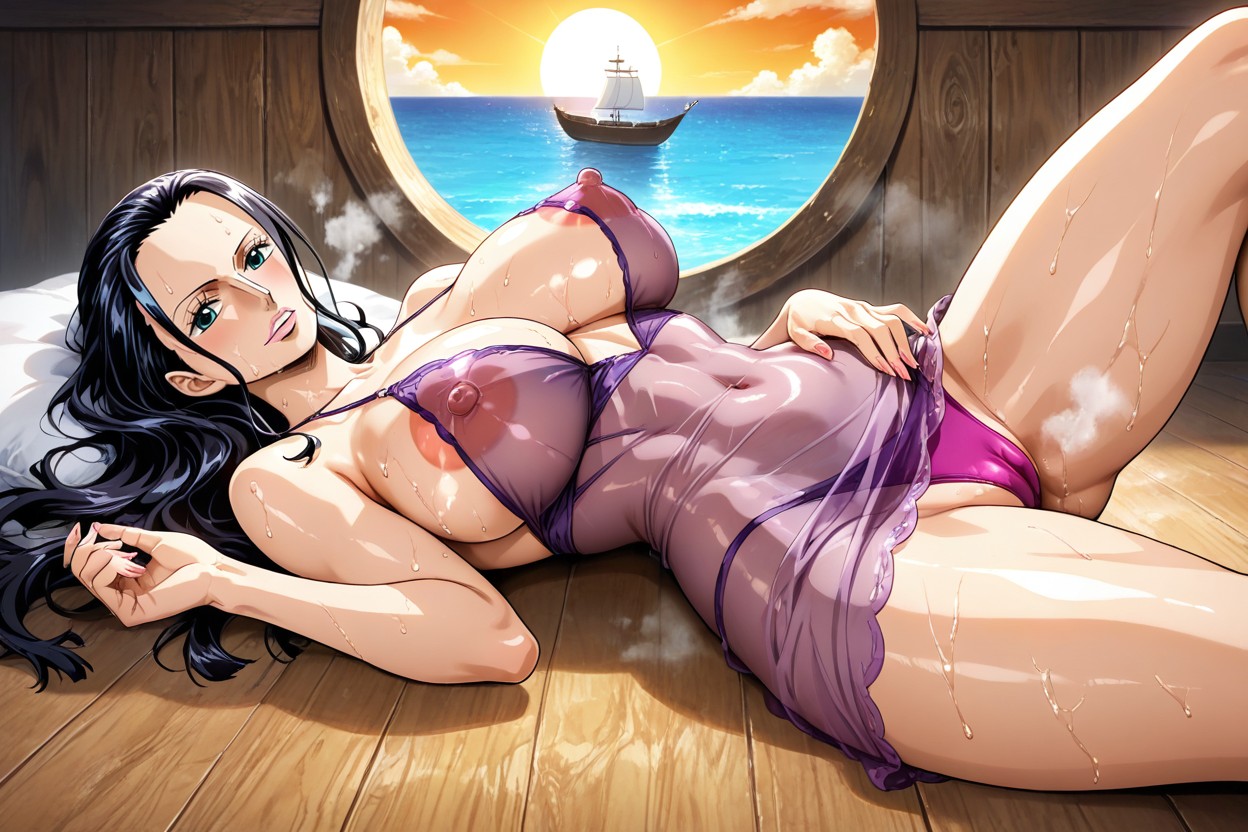 Large Nipples, Posing, Sun Hentai AI Porn