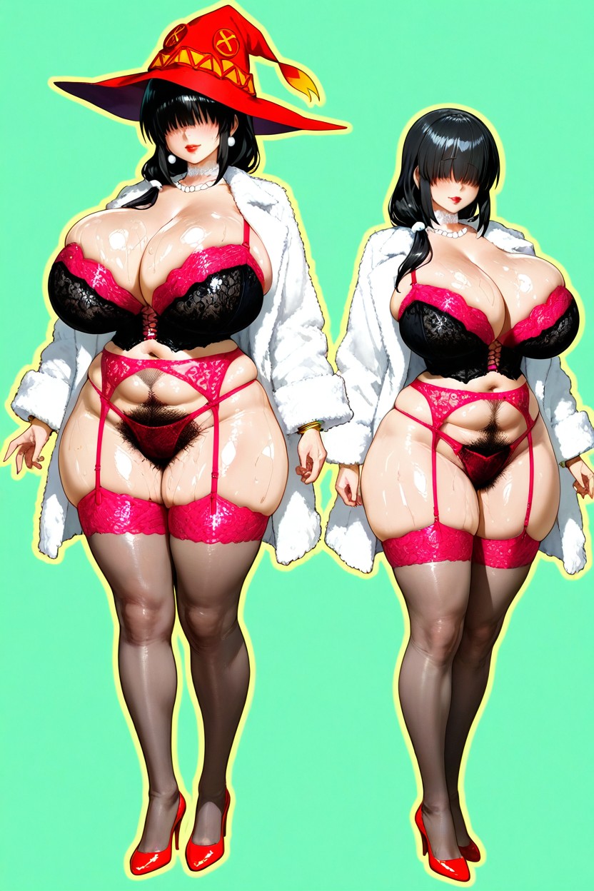 Subtle Sexiness, Detailed Texture, White Fur Coat Hentai AI Porn