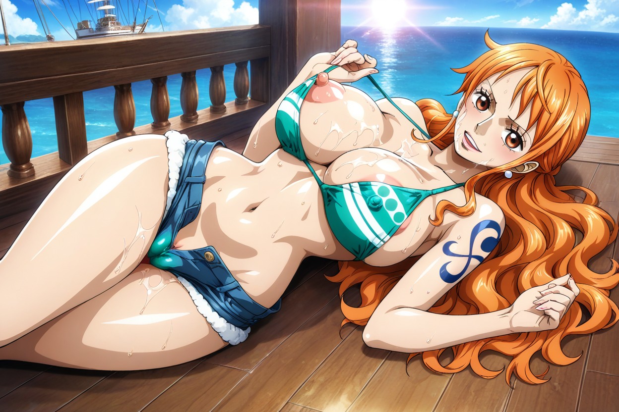 Sun, Nude, Large Cameltoe Hentai AI Porn