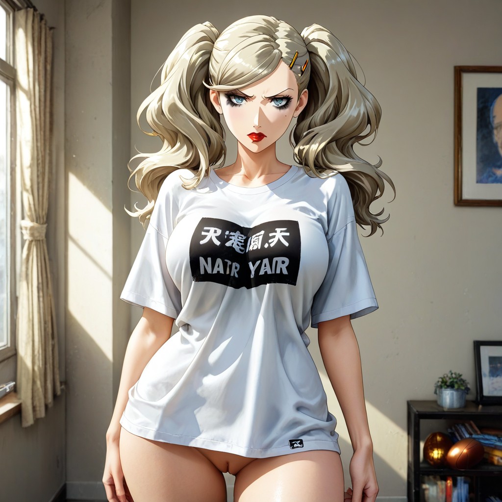 High Detail, Holding Bottlles, Twintails Hentai AI Porn