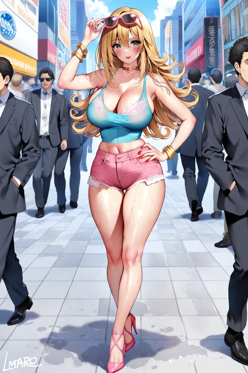 Jean Shorts, Dark Magician Woman, Sunny Hentai AI Porn