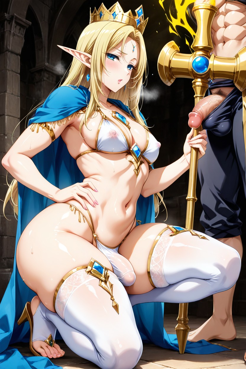 Penis Bulge, Navel Exposed, Pectoral Muscles Hentai AI Porn