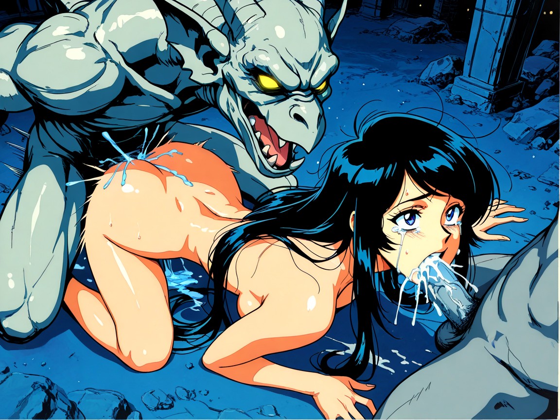 Intricate Detail, Swept Bangs, Japonés Hentai IA