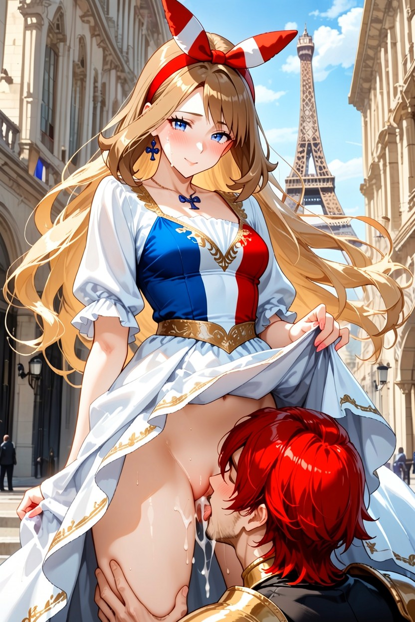 25+, Haussmann Architecture, Elegant Royal Dress Hentai AI Porn