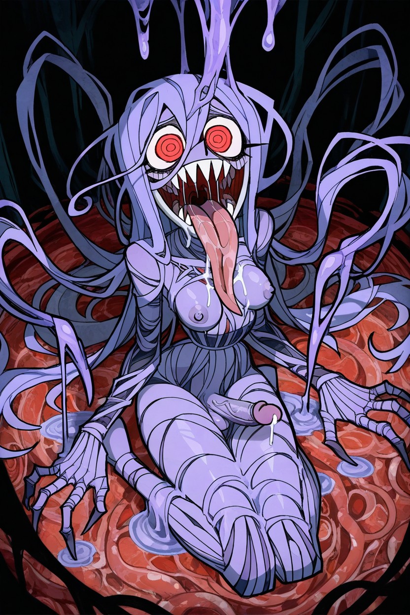 Futanari, Boney Hands, Shiny Skin Hentai AI Porn