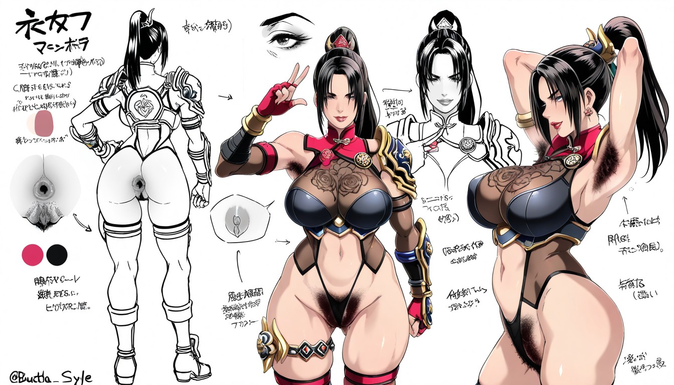 Arrows, Extreme Armpit Hair, Notes Hentai IA
