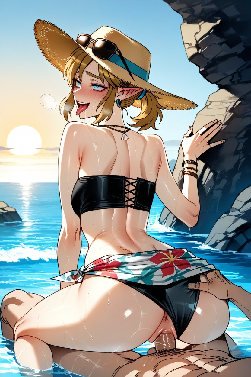 Pose, Simple Bracelet, Cowgirl (3rd Person) Hentai AI Porn