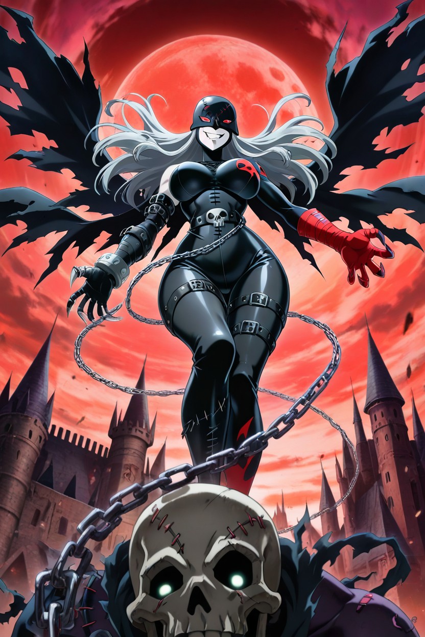 Person, Extra Faces On Bodysuit, Evil Grin Porno IA Hentai