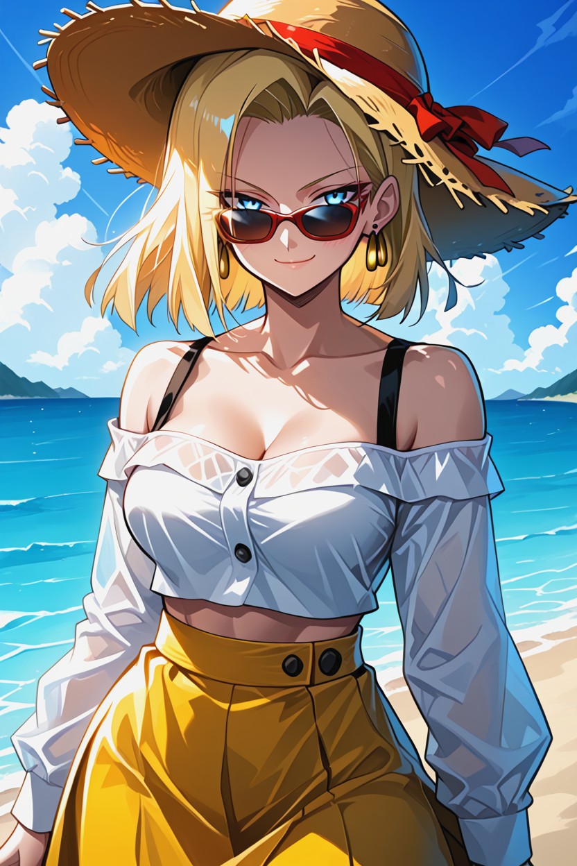 Horny, Hat, Beach Hentai AI Porn