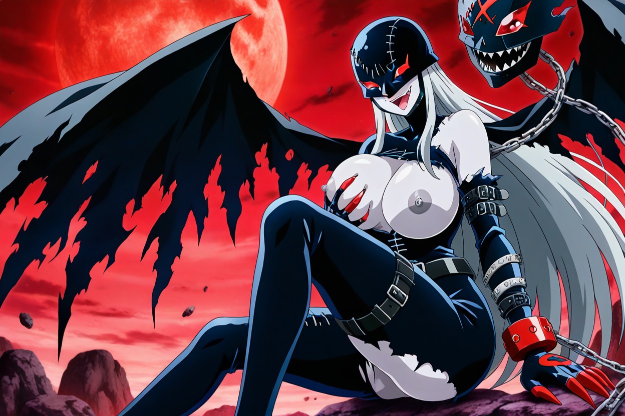 Official Art Style, Bare Left Tight, Left Thigh Without Clothing Hentai AI Porn