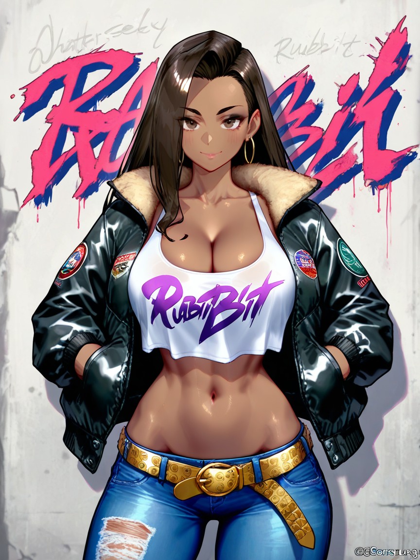 Extreme Cleavage, Latina, Slutty Hentai AI Porn