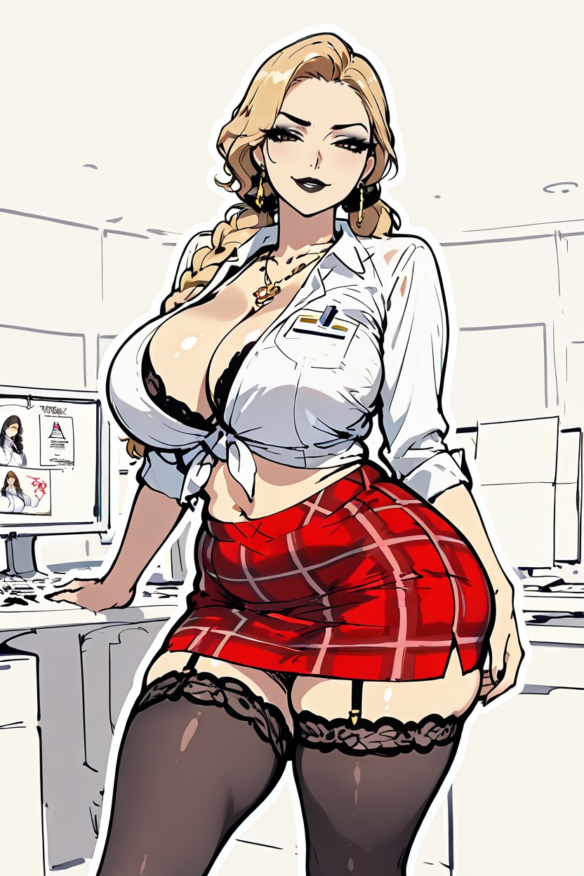 Standing, Necklace, Wide Hips Hentai IA