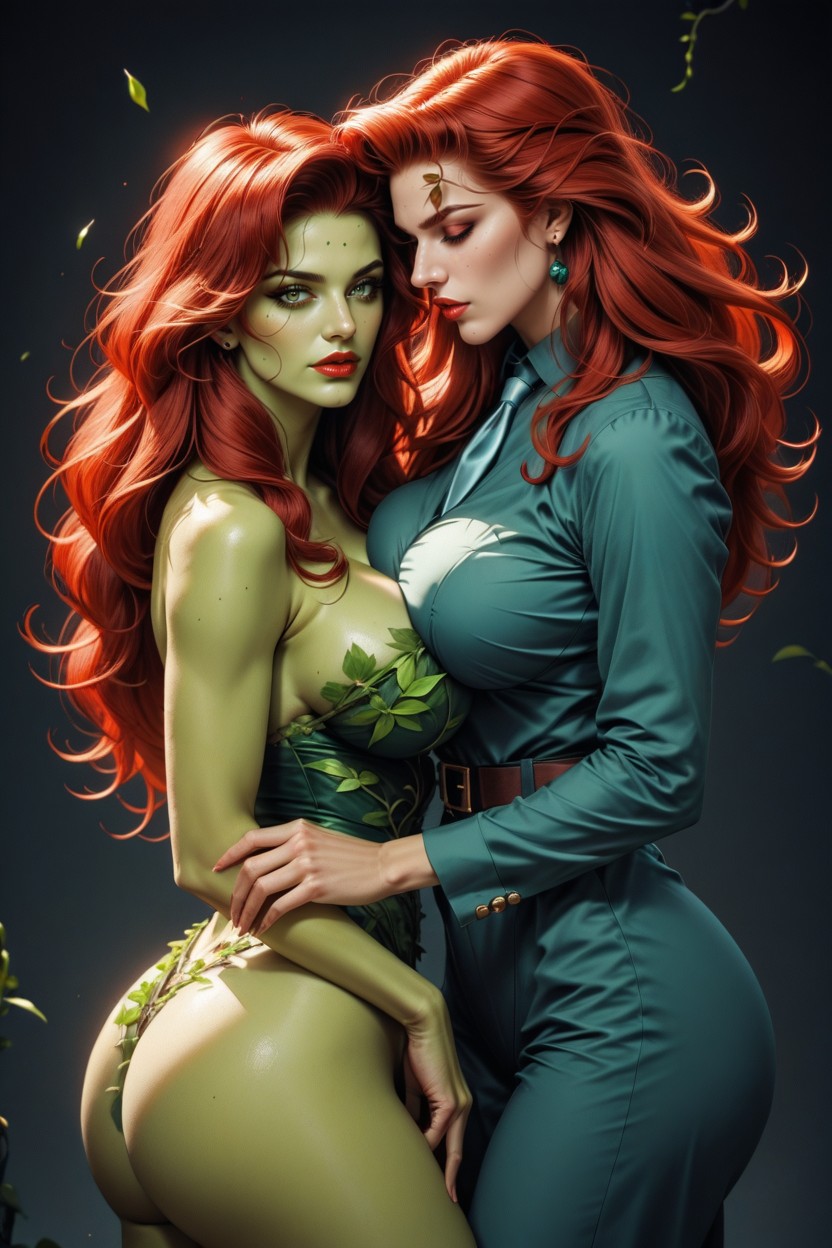 Poison Ivy, Huge Ass, Hyper High Detailed Lips Hentai AI Porn