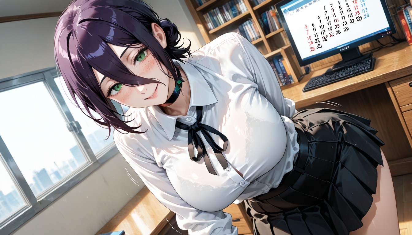 Study Room, Hair, Medium Ass Hentai AI Porn