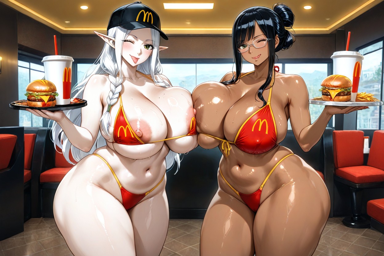 Loving, Straight Hair, Curvy Figure Hentai AI Porn