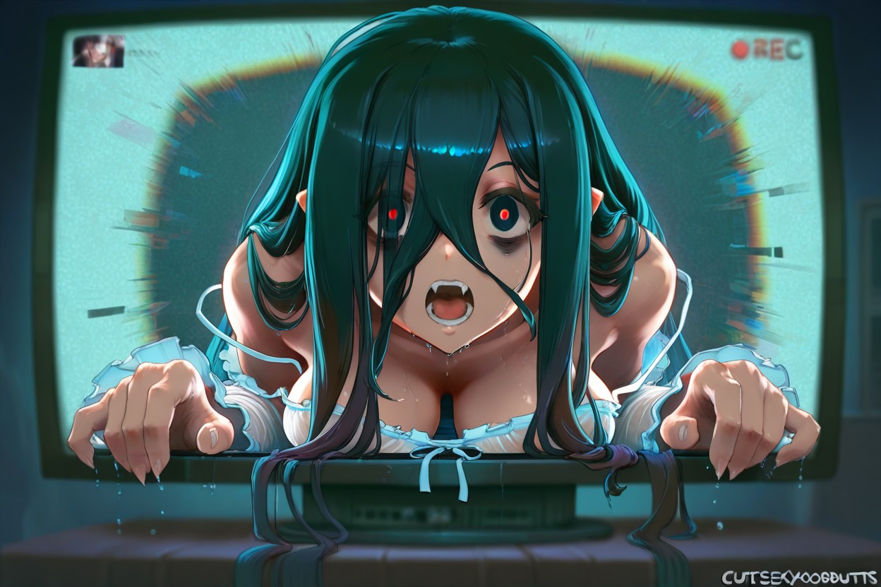 Wet, Old Television Focus, Wide Eyed Hentai AI Porn