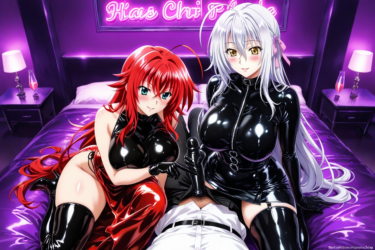 Feliz, Latex Pvc Bed, Shiny Hentai IA