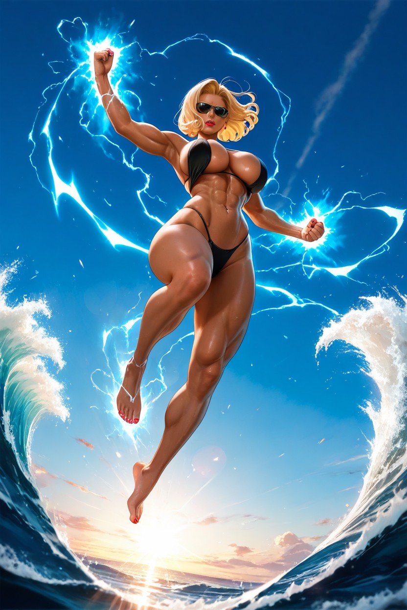 Perfect Image, Red Lipstick, Detailed Thighs Hentai KI Porno