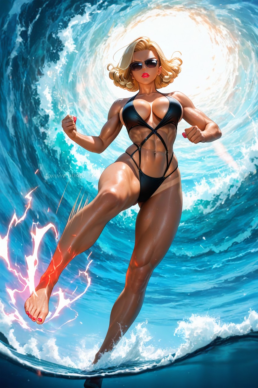 Perfect Sexy Feet, Blue Aura Around Body, Aura Effects Around The Body AI黃漫