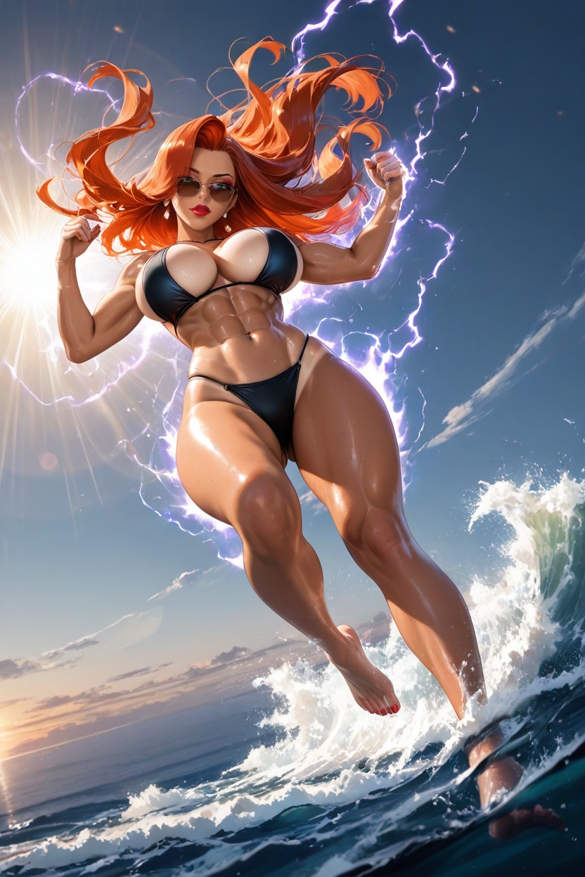 單人圖, Detailed Thighs, Barefoot AI黃漫
