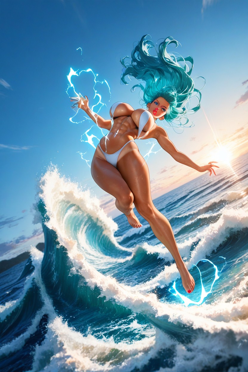 Perfect Sexy Feet, Sunlight, Detailed Thighs Hentai AI Porn