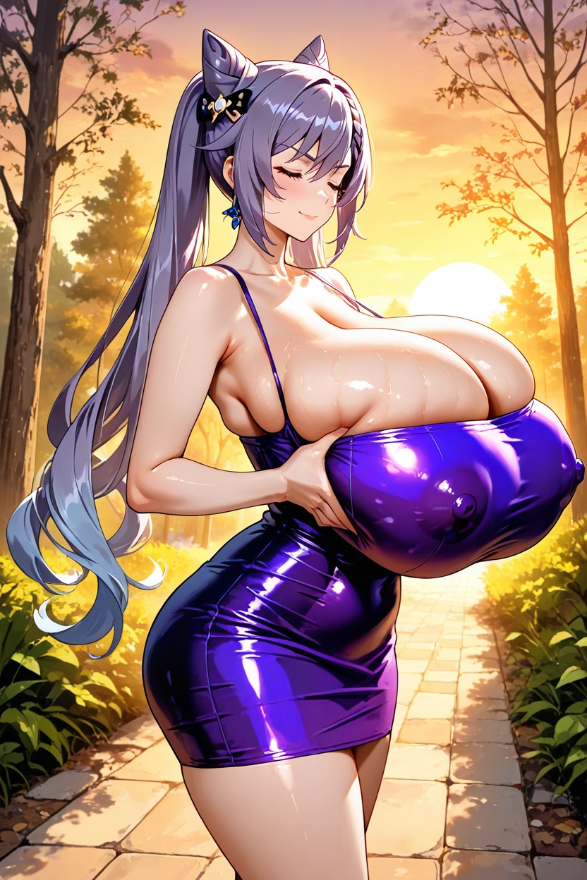 Seins Affaissés Géants, Forest, Hyper Gigantic Breasts Porno IA Hentai