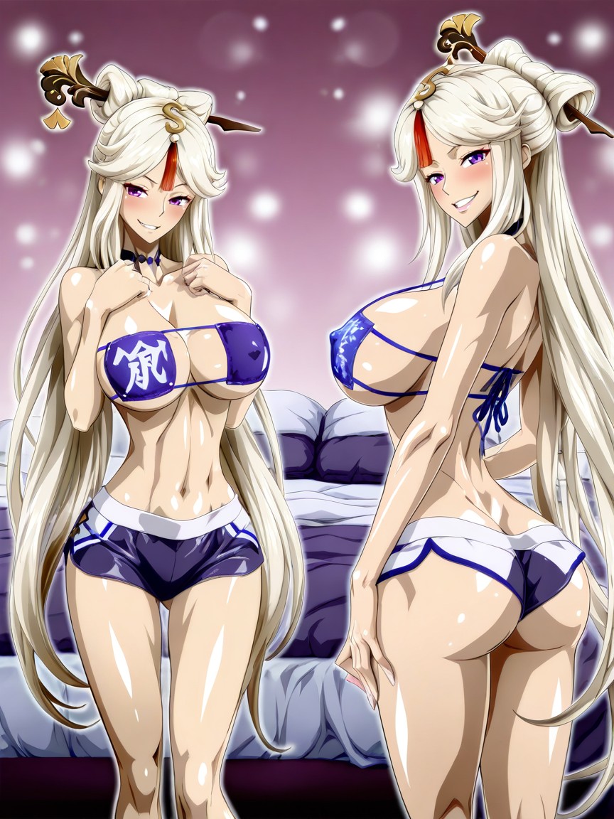 Very Perky Tits, Figure Du Sablier, Patch Bikini Top Porno IA Hentai