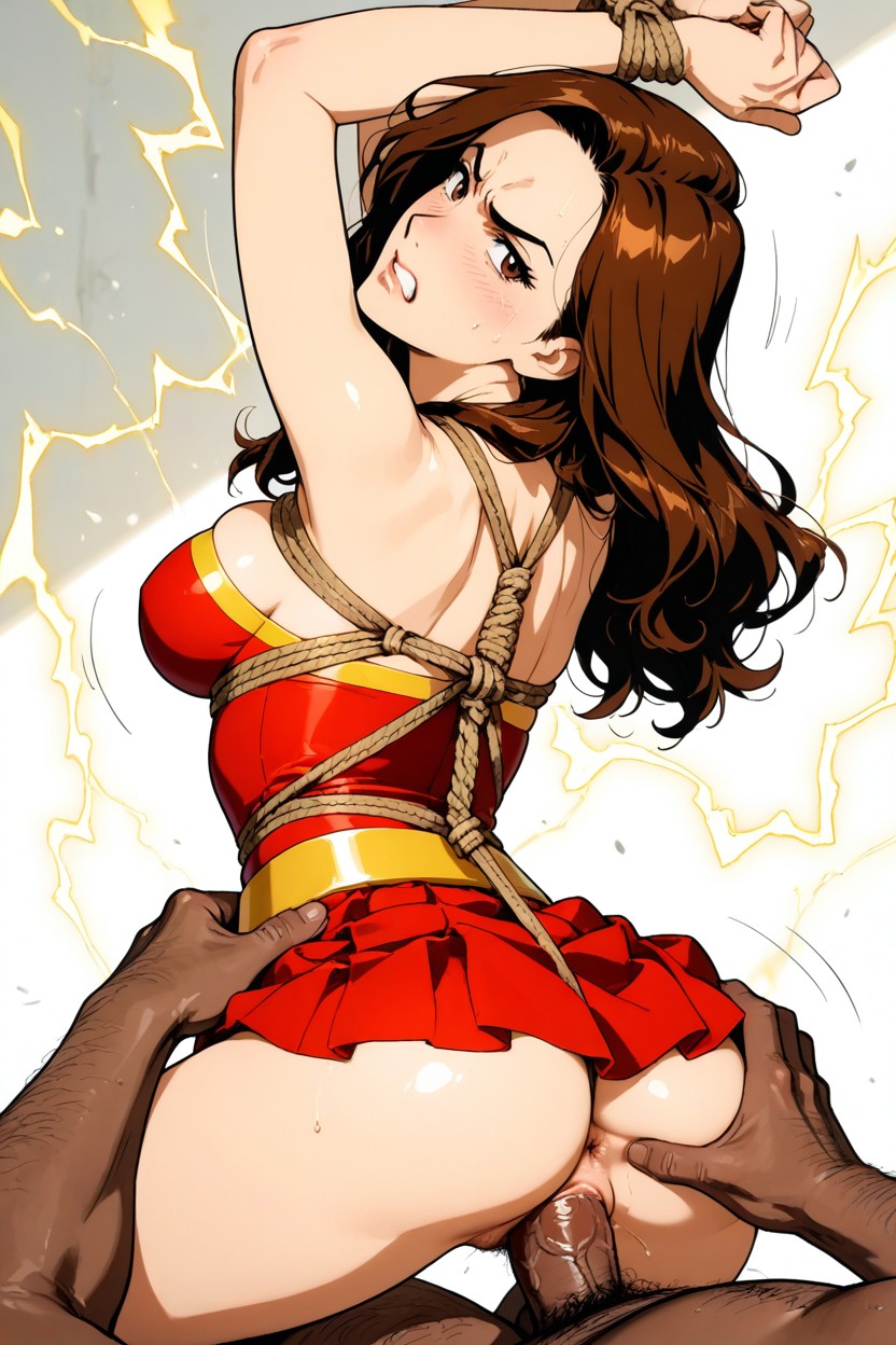 Rear View, Grab Ass, Soft Curls Near The Ends Hentai AI Porn
