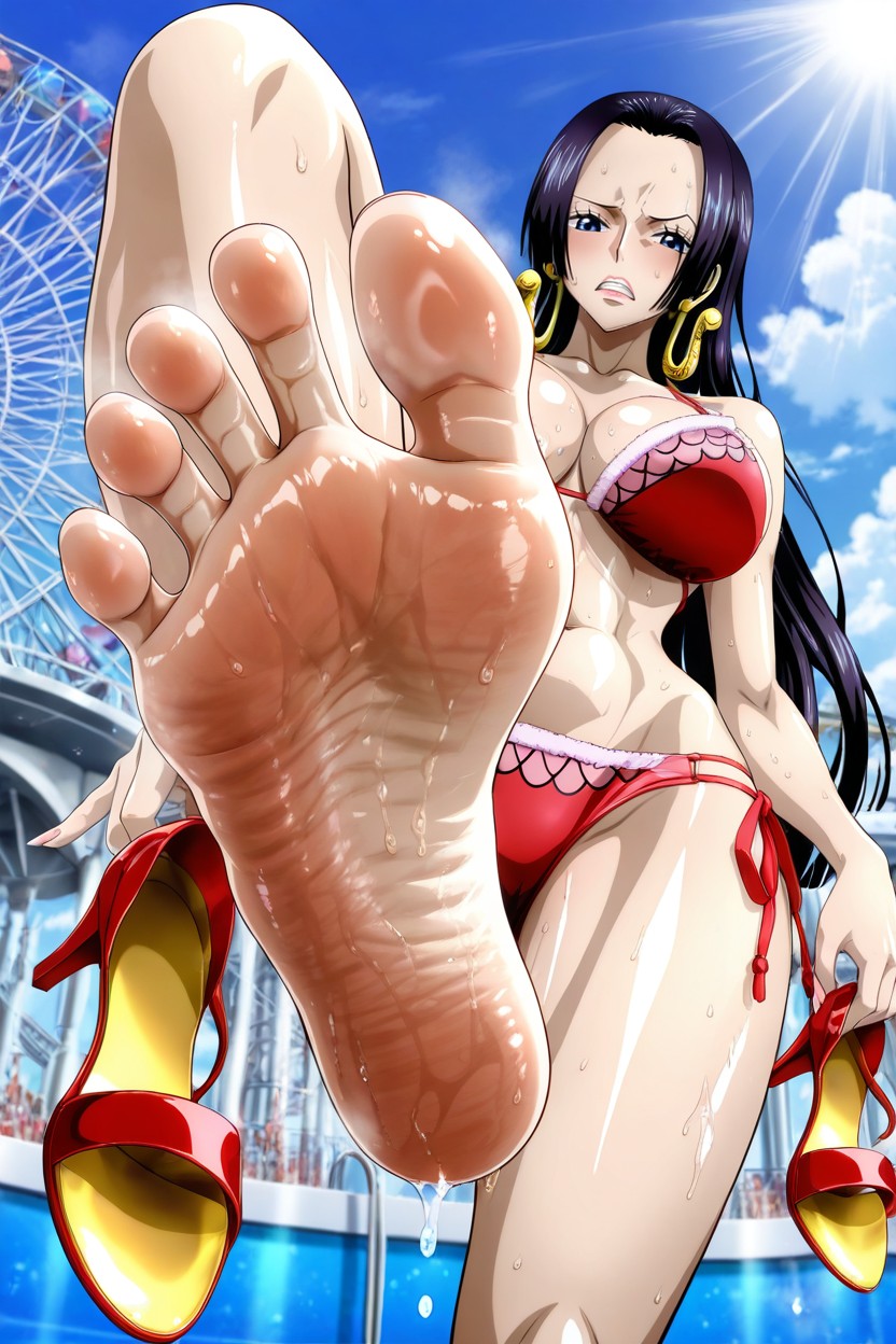 Disgust, Holding, Raised Eyebrow Hentai IA