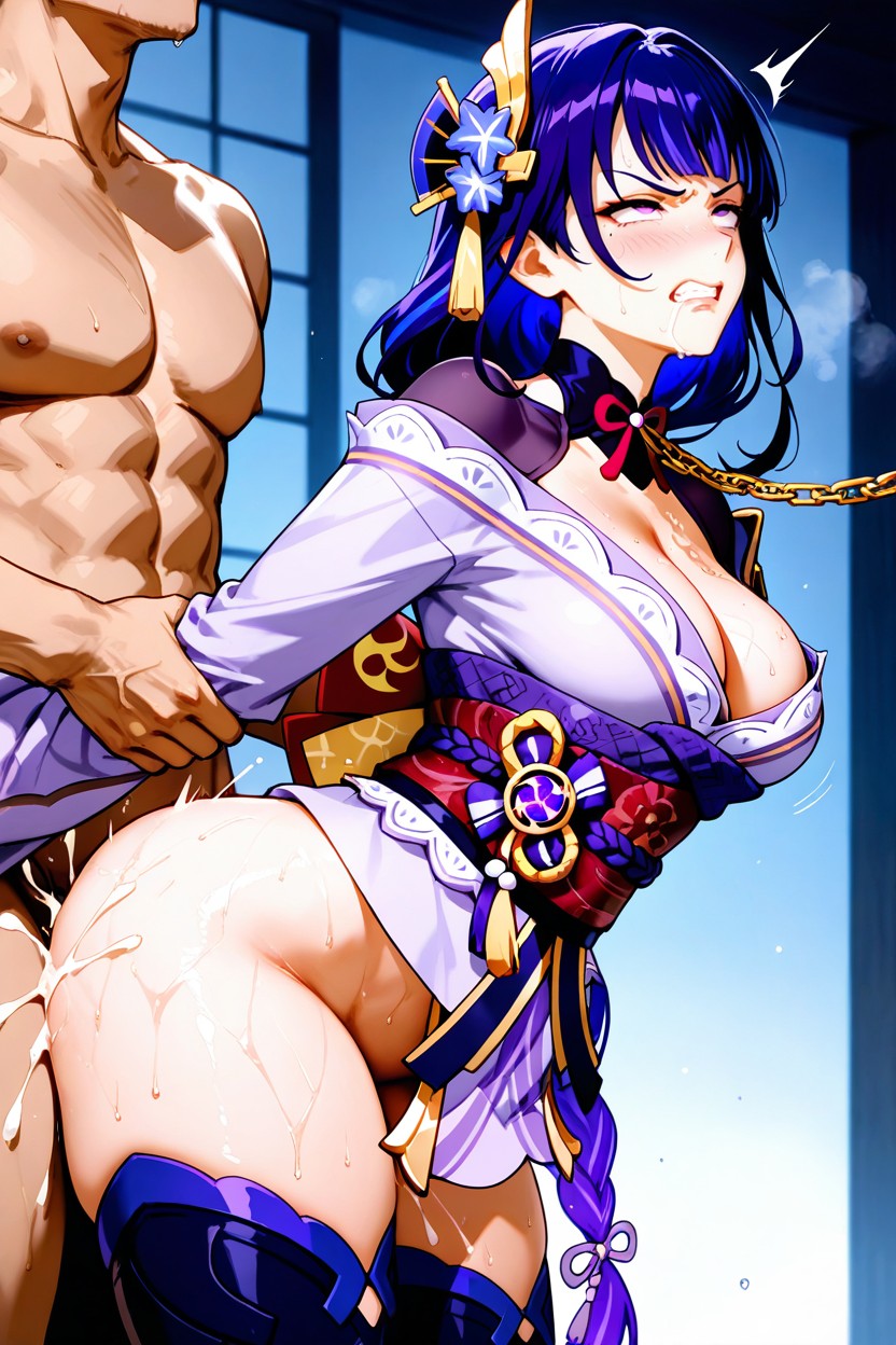 Cumshot, Sweaty, Medium Ass Hentai IA