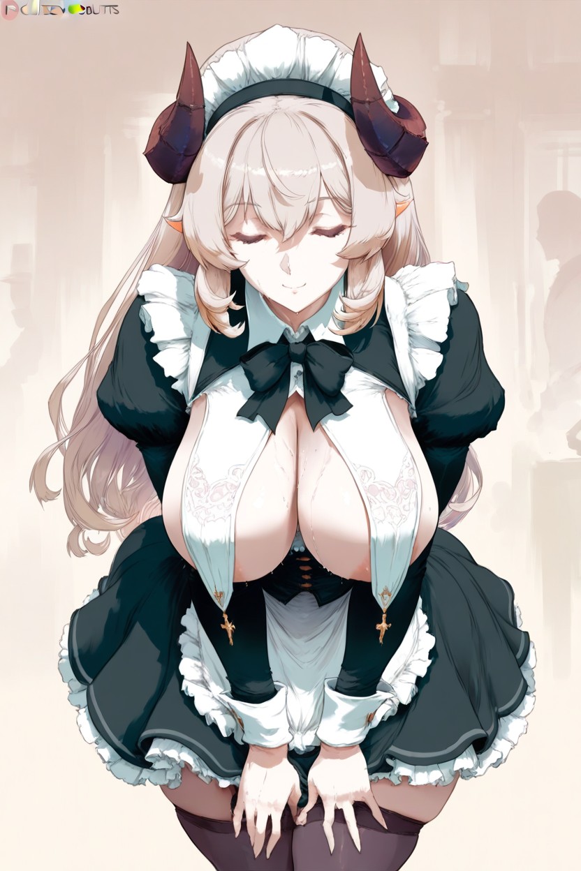 18+, Large Breasts, Elegant Bow Hentai IA