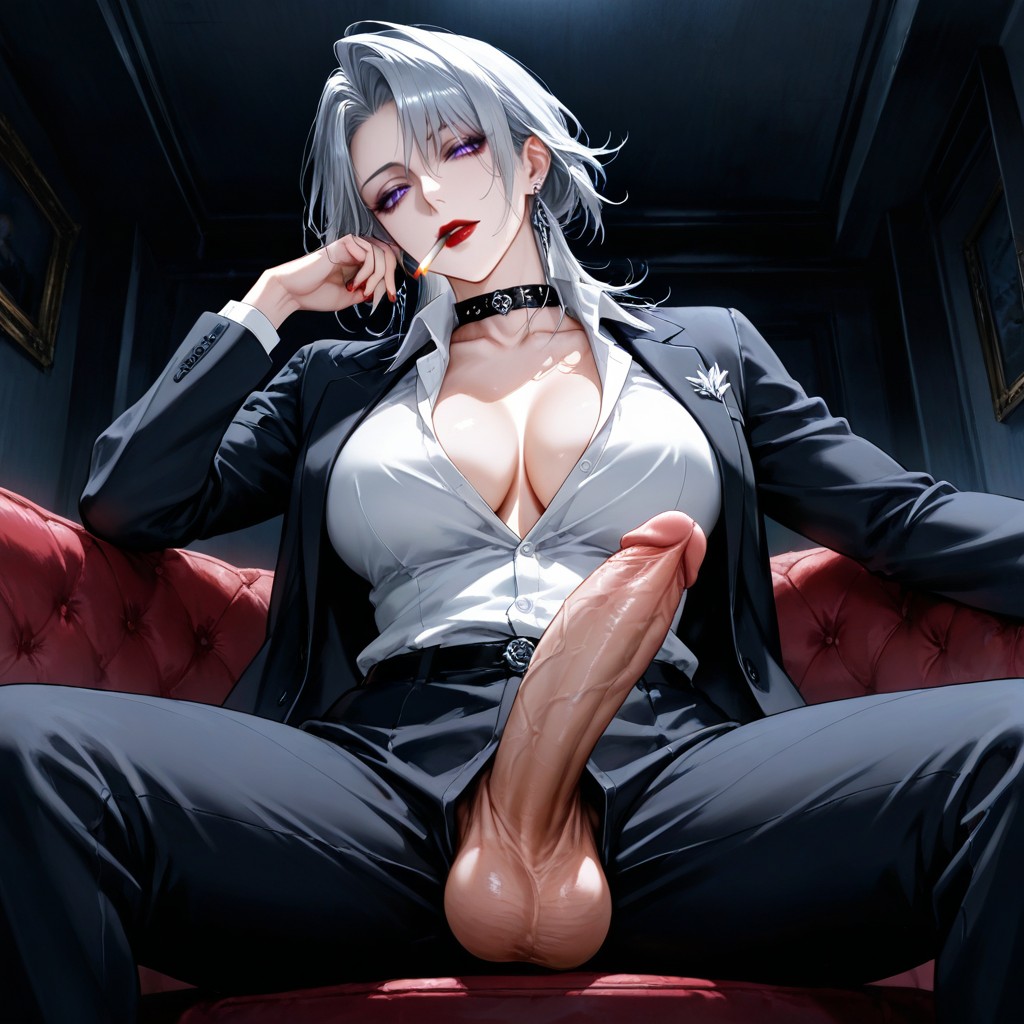 Oppressive, Look Down Upon Viewer, Headrest Hentai AI Porn