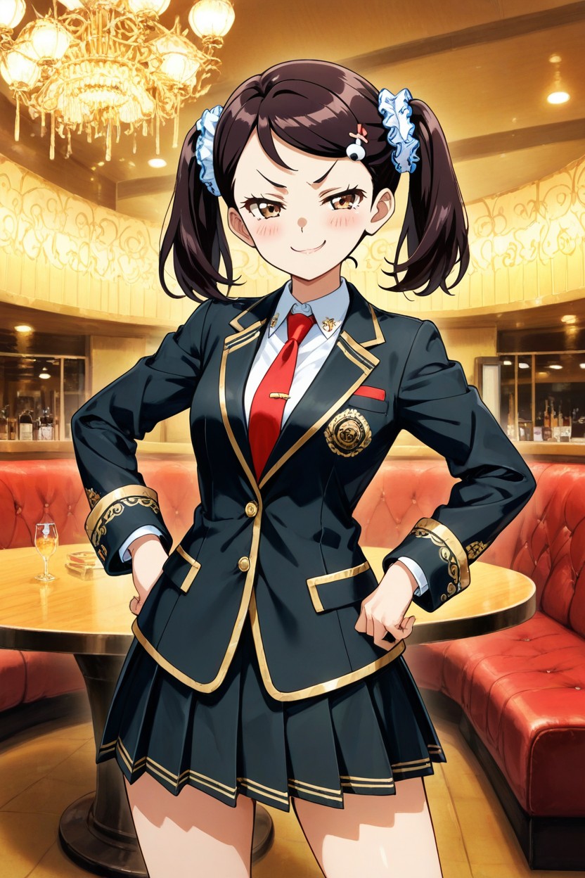Skinny, Ultra-detailed, Brown Eyes Hentai AI Porn